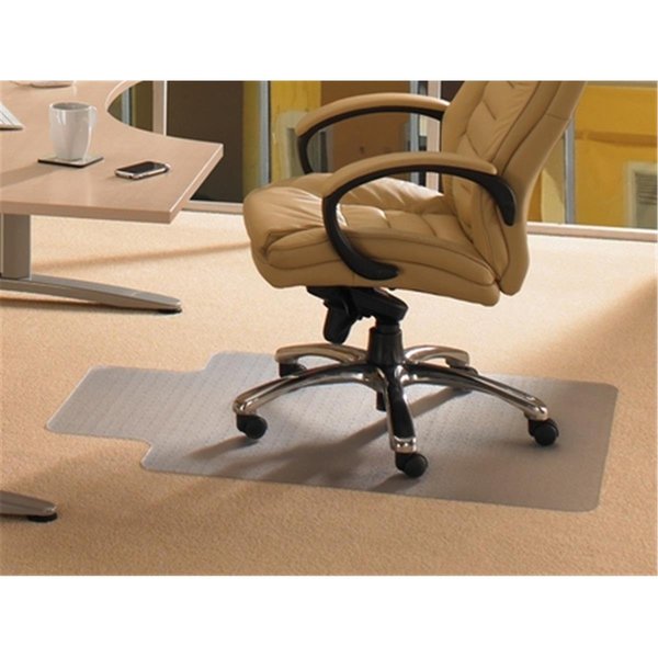Floortex Floortex Cleartex 119226LV Advantagemat Pvc Rectangular Lipped Chair Mat For Standard Pile Carpets 0.38 In.; Clear 36 X 48 In. 119226LV